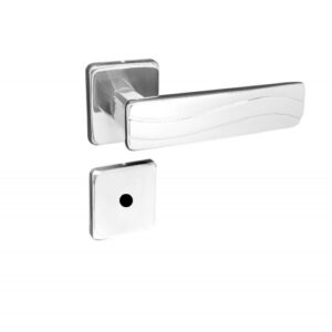 Fechadura HAGA - Exata 2 - Roseta 520 - Banheiro - Cromado - 27267B