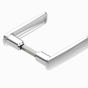 Jogo de Maçaneta HAGA- Exata 2 - M124 - Cr - 26956B