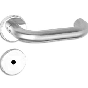 Fechadura HAGA - TH101 Inox 304 - Ros. 527 - Banheiro - 6893