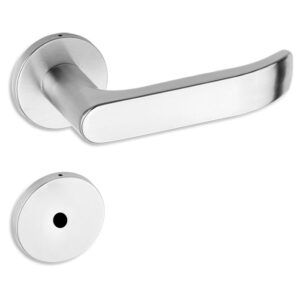 Fechadura DH42 Inox 304 - Roseta 528  - Banheiro - 21863