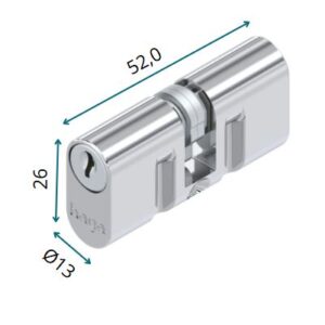 Fechadura HAGA - Suprema  C/ ContraTrinco - Externa - 26132B