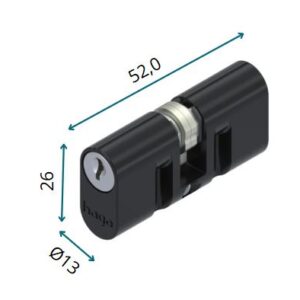 Fechadura HAGA - Suprema  C/ ContraTrinco - Externa - 26137B