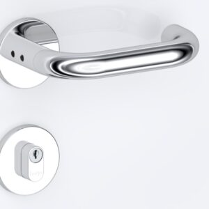 Fechadura HAGA - TH101 Inox 304 - Roseta 528 - Externa - 4456