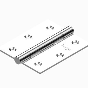 Kit 3 Dobradiças Haga 3x2½ Pino Chato Sem Anel - 2492