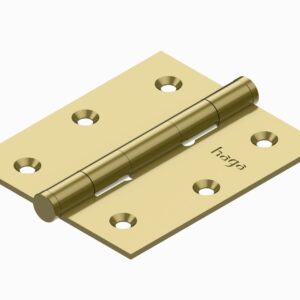 Kit 3 Dobradiças Haga 3x2½ Pino Chato Sem Anel - 2536