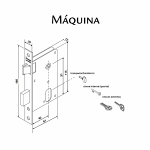 Fechadura HAGA - Soft Life - Roseta 527 - Banheiro - 20617B